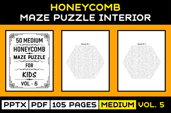 50 Medium Kids Maze Puzzle Interior V-5: A Versatile Tool for Creative and Educational Projects