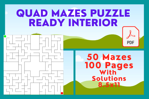 Engaging and Educational: The Unique Quad Mazes Activity for Kids