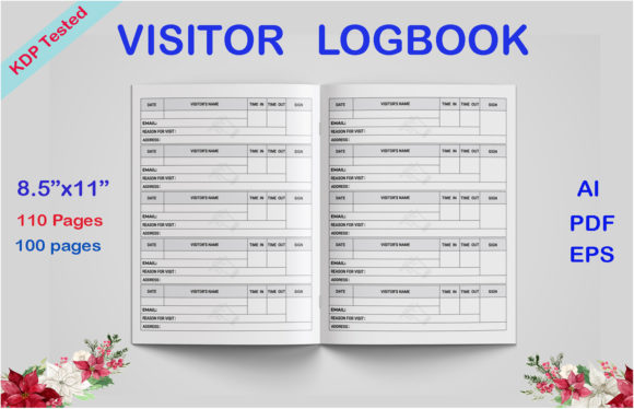 Enhance Your Logbook with Creative and Unique Visitor Logbook Interiors 110 Pages