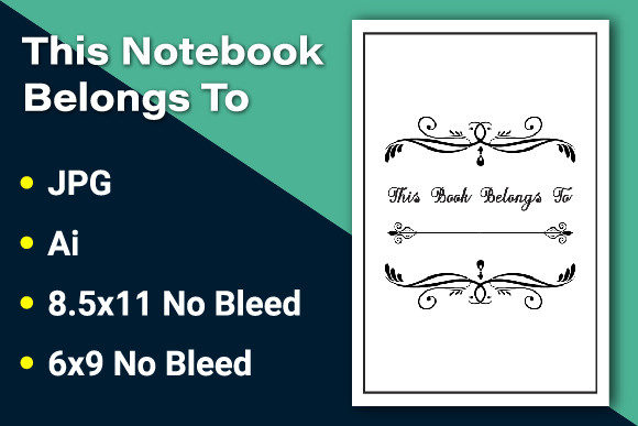 Enhancing KDP Interiors with the This Book Belongs to Coloring Page-2 Design