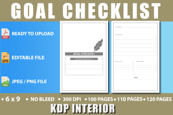 Goal Checklist KDP Interior: Launch Your Journal Business