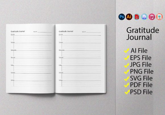 Gratitude Journal Best for KDP Printable: A Powerful Tool for Manifesting Your Dreams