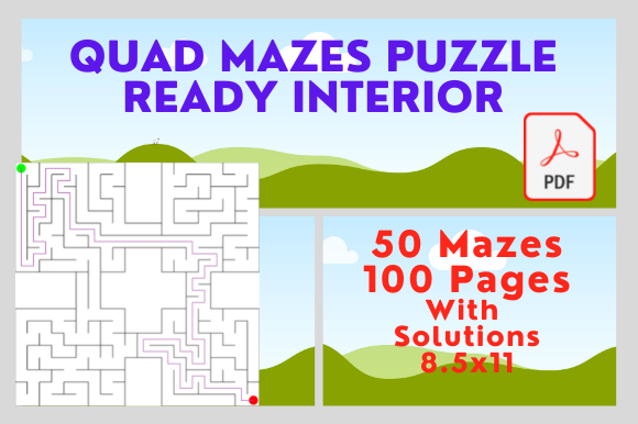 Quad Maze Kids Activity Interior: Fun and Engaging